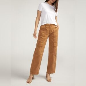 Silver Jeans Relaxed Fit Utility Cargo Pant Mustard Color